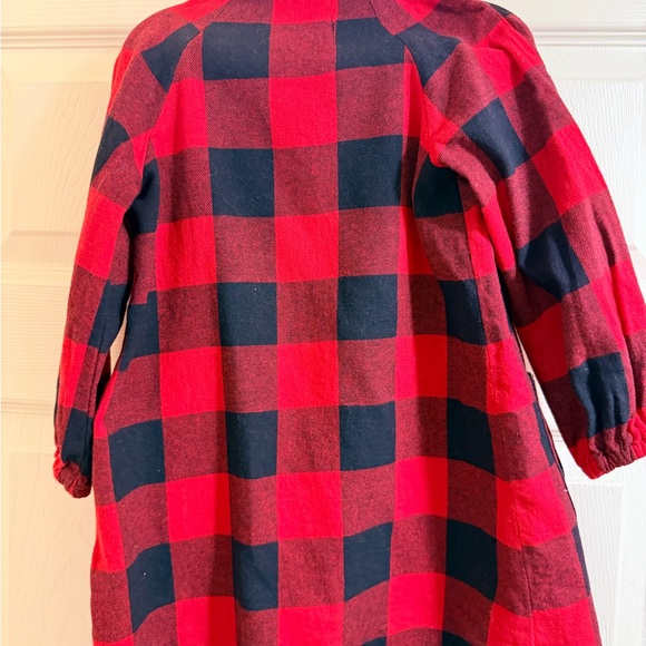 Old Navy Other - Old Navy Red and Black Plaid Kids Casual Dress